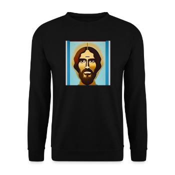 HaloJesus Stil-Porträt - Unisex Sweatshirt - black - Front - Alina (178cm) & Michal (187cm)