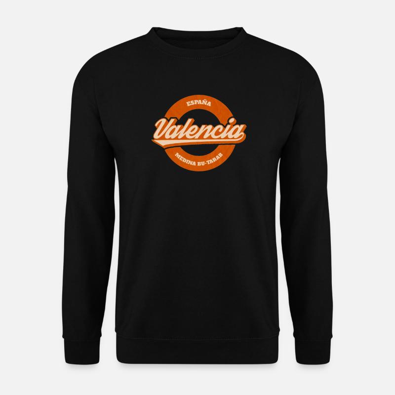 Valencia España Retro Badge - Unisex Pullover - Schwarz