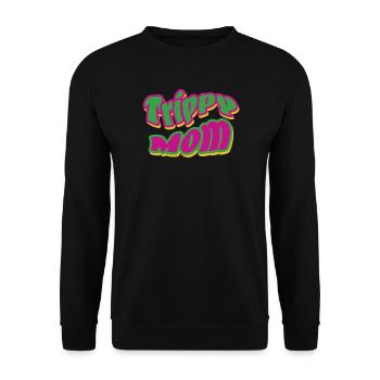 Trippy Mom 2 - Unisex Sweatshirt - black - Front - Alina (178cm) & Michal (187cm)