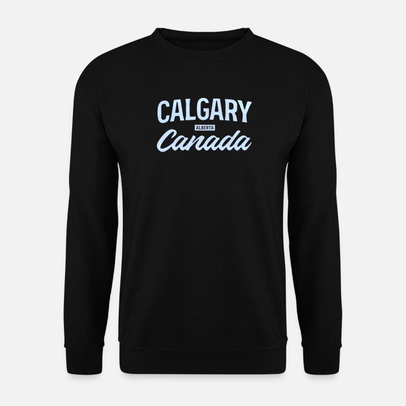 Calgary Alberta Canada – Retro City Design - Unisex Sweatshirt - black