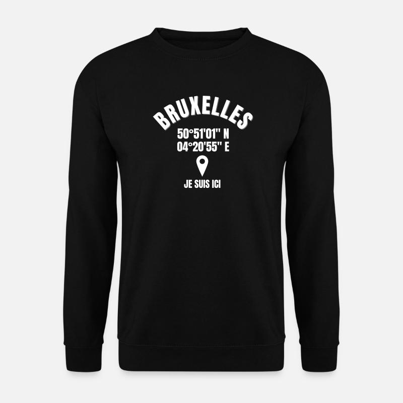 Belgien, ich bin Belgier, Brüssel, ich bin Belgier - Unisex Pullover - Schwarz