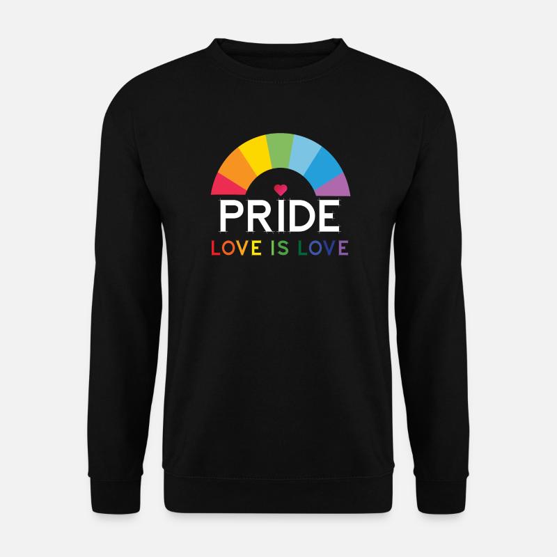 Fierté - L’amour est l’amour. - Sweat-shirt Unisexe - noir