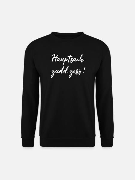 Saarländisch Dialekt Shirt Saar Saarland Geschenk - Unisex Pullover - Schwarz