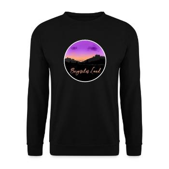 Bergisches Land Fine Skyline - Unisex Pullover - Schwarz - Vorne - Alina (178cm) & Michal (187cm)