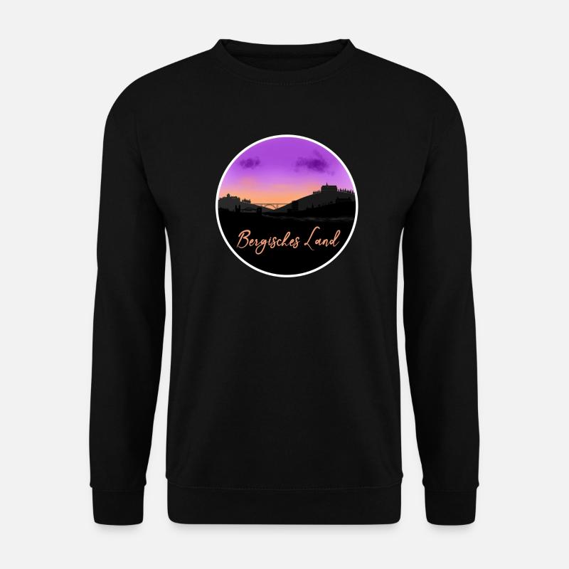 Bergisches Land Fine Skyline - Unisex Pullover - Schwarz