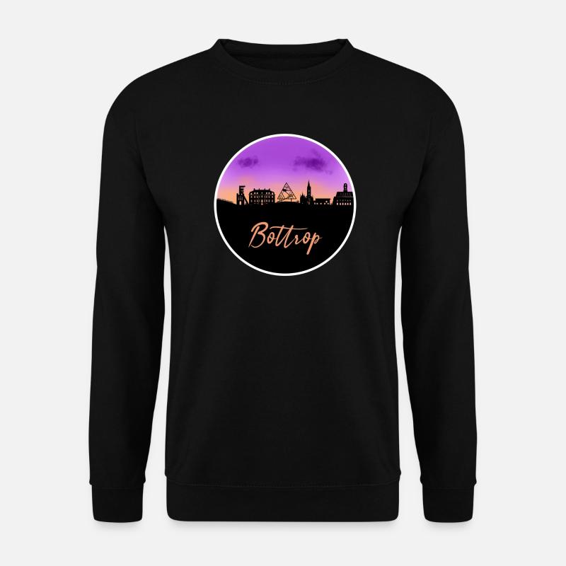 Bottrop Fine Skyline - Unisex Pullover - Schwarz