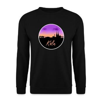 Cologne Fine Skyline - Sweat-shirt Unisexe - noir - Devant - Alina (178cm) & Michal (187cm)