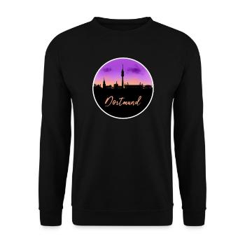 Dortmund Fine Skyline - Sweat-shirt Unisexe - noir - Devant - Alina (178cm) & Michal (187cm)