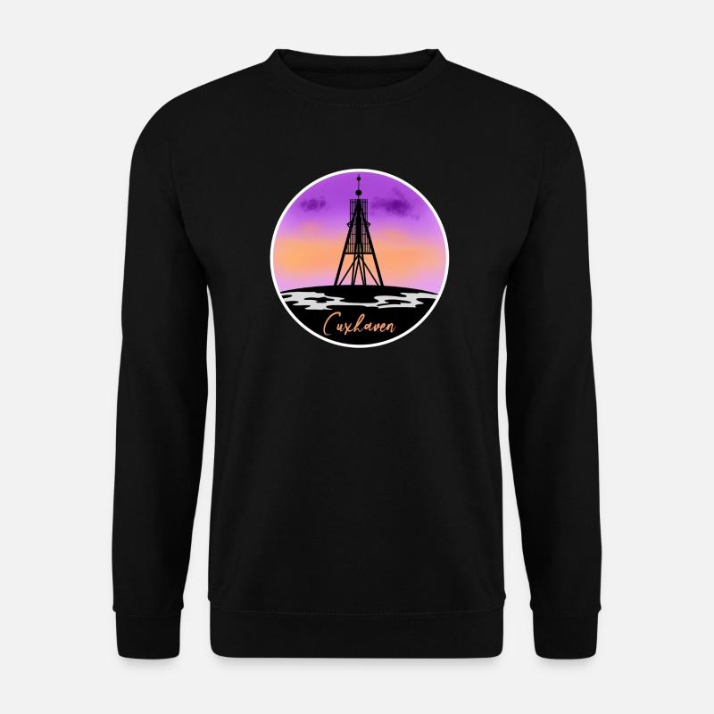Cuxhaven Fine Skyline - Unisex Sweatshirt - black