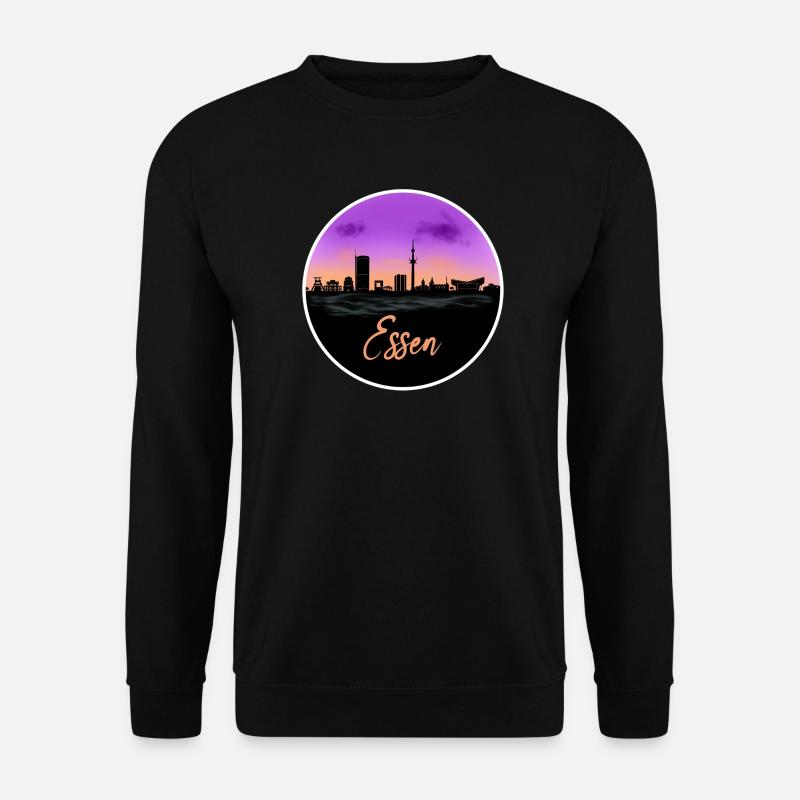 Essen Fine Skyline - Unisex Pullover - Schwarz