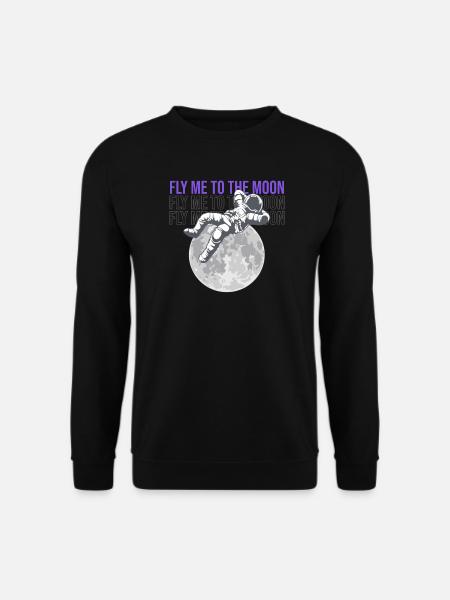 Fly me to the moon - Raumfahrt - Unisex Pullover - Schwarz