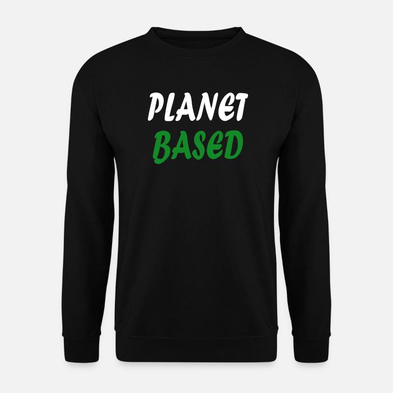 Planet based vegan - Unisex Sweatshirt - black