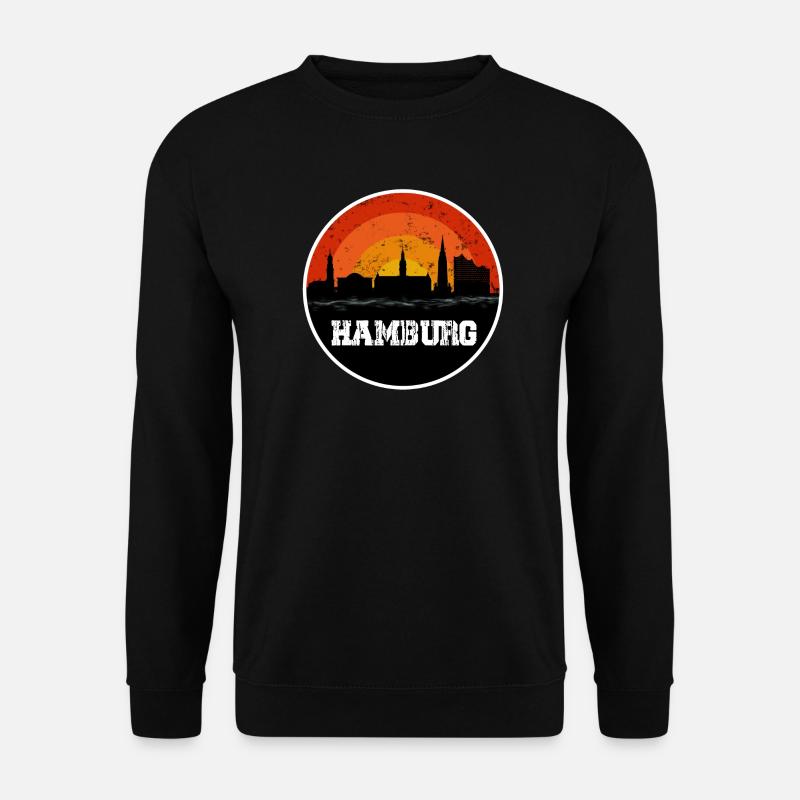 Hamburg Skyline Original - Sweat-shirt Unisexe - noir