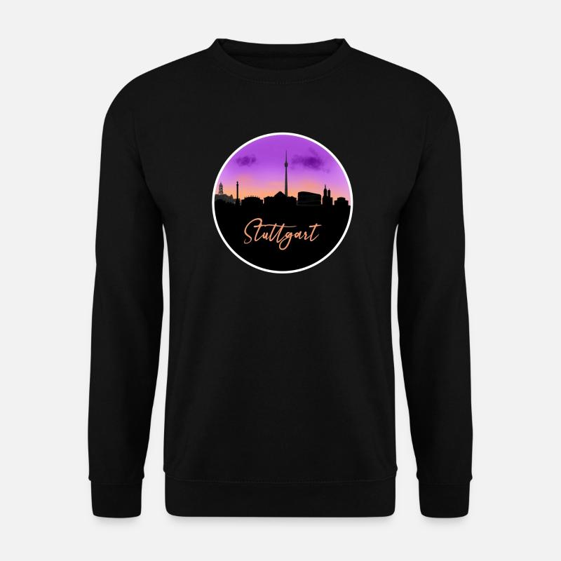 Stuttgart Fine Skyline - Sweat-shirt Unisexe - noir