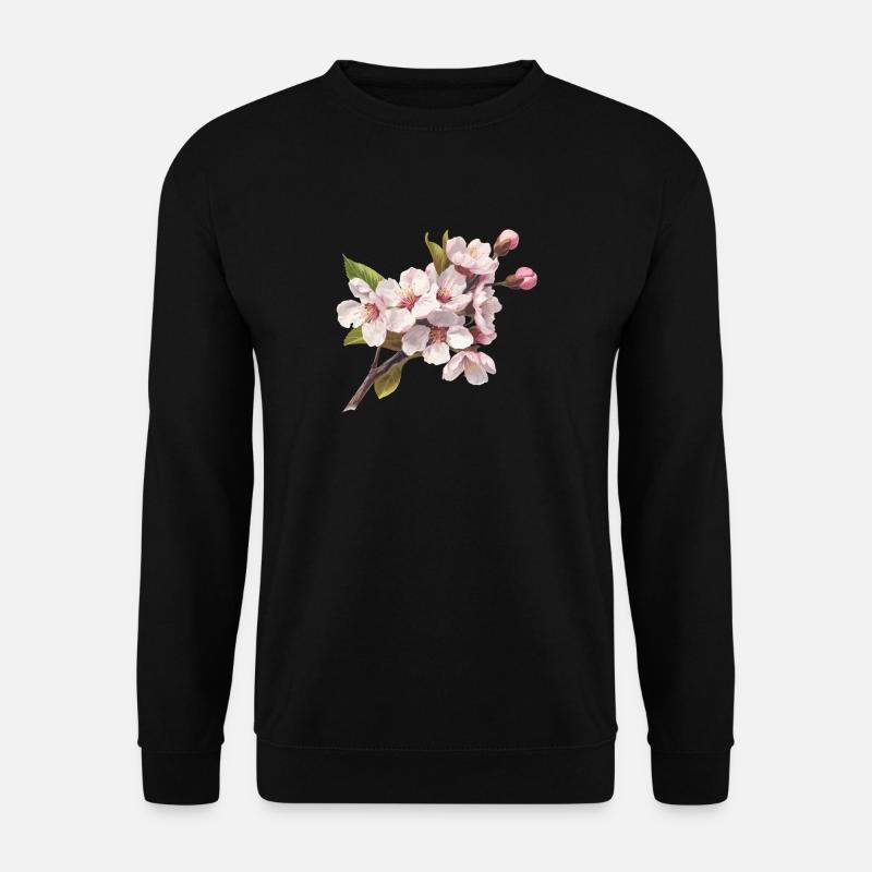 Pastel cherry blossoms - Unisex Sweatshirt - black
