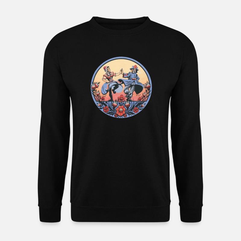 Folklore sorabe – Scène de la danse - Sweat-shirt Unisexe - noir