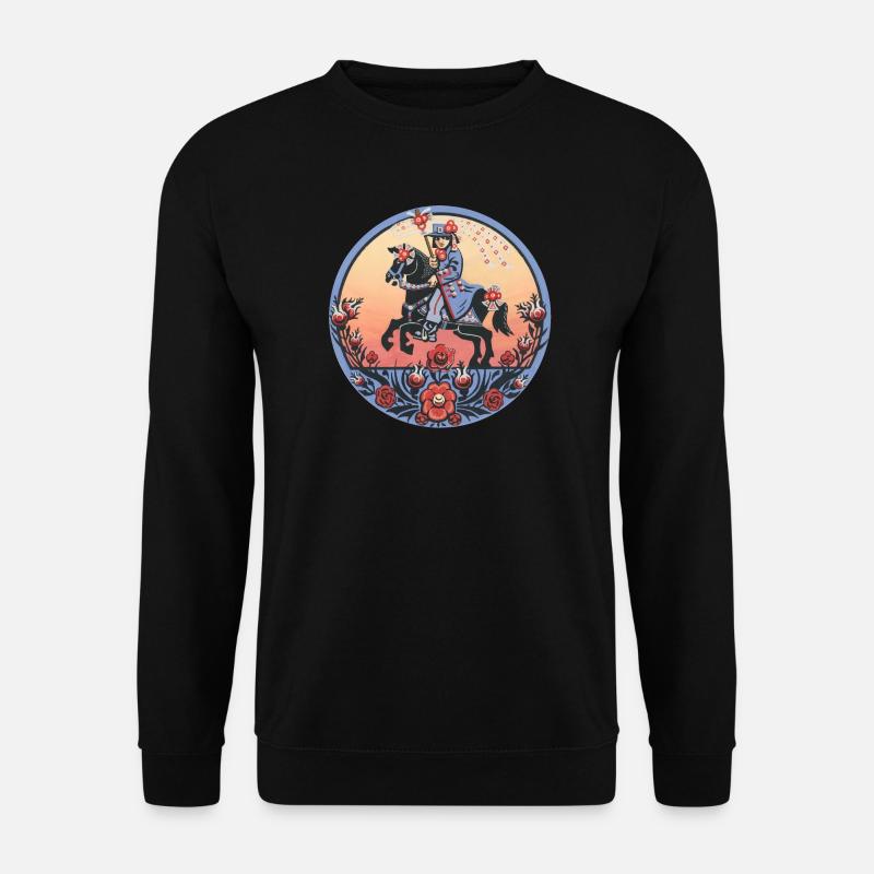 Folklore sorabe – Cavaliers et tradition des festivals - Sweat-shirt Unisexe - noir