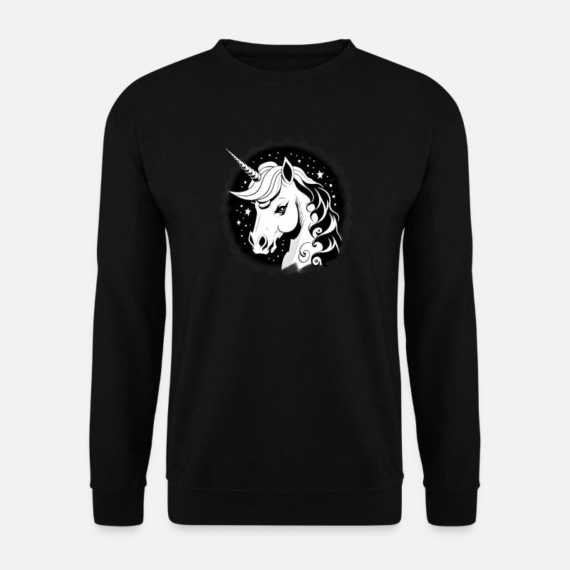 Goth Einhorn - Unisex Pullover - Schwarz
