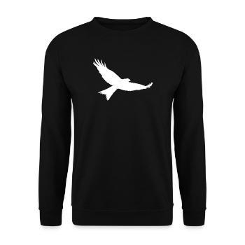 Oiseau de proie en blanc - Sweat-shirt Unisexe - noir - Devant - Alina (178cm) & Michal (187cm)