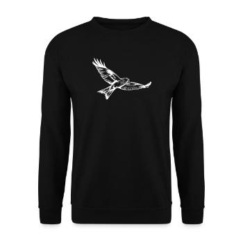 Milan in weiss - Unisex Pullover - Schwarz - Vorne - Alina (178cm) & Michal (187cm)