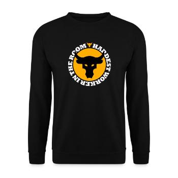 Project Rock - Unisex Sweatshirt - black - Front - Alina (178cm) & Michal (187cm)