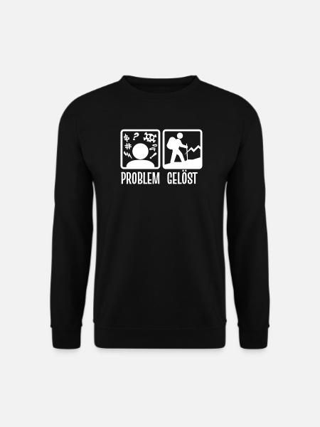 Wanderrouten Wandern Wanderer Wanderung Statement - Unisex Pullover - Schwarz