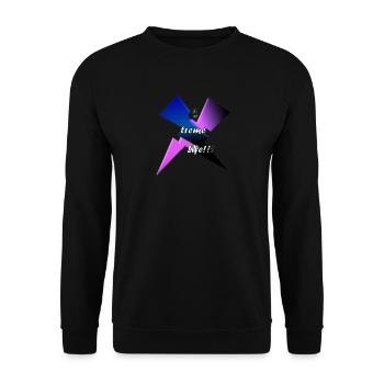 EXTREME LIFE - Unisex Sweatshirt - black - Front - Alina (178cm) & Michal (187cm)