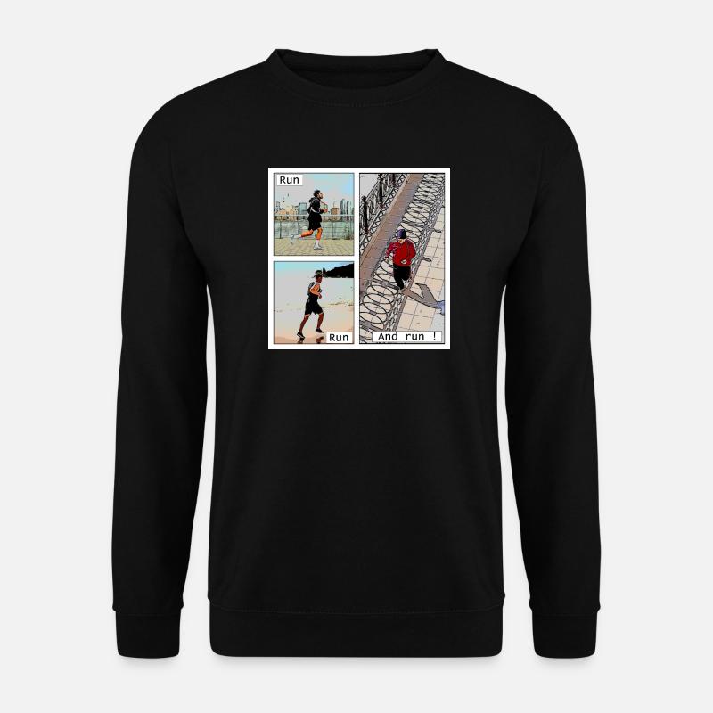 Die Freude am Laufen - Unisex Pullover - Schwarz