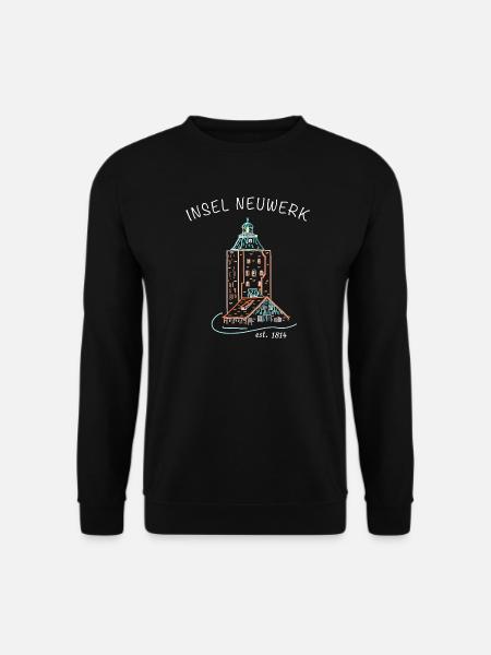Kultiger Leuchtturm Insel Neuwerk, Hamburg - Unisex Pullover - Schwarz