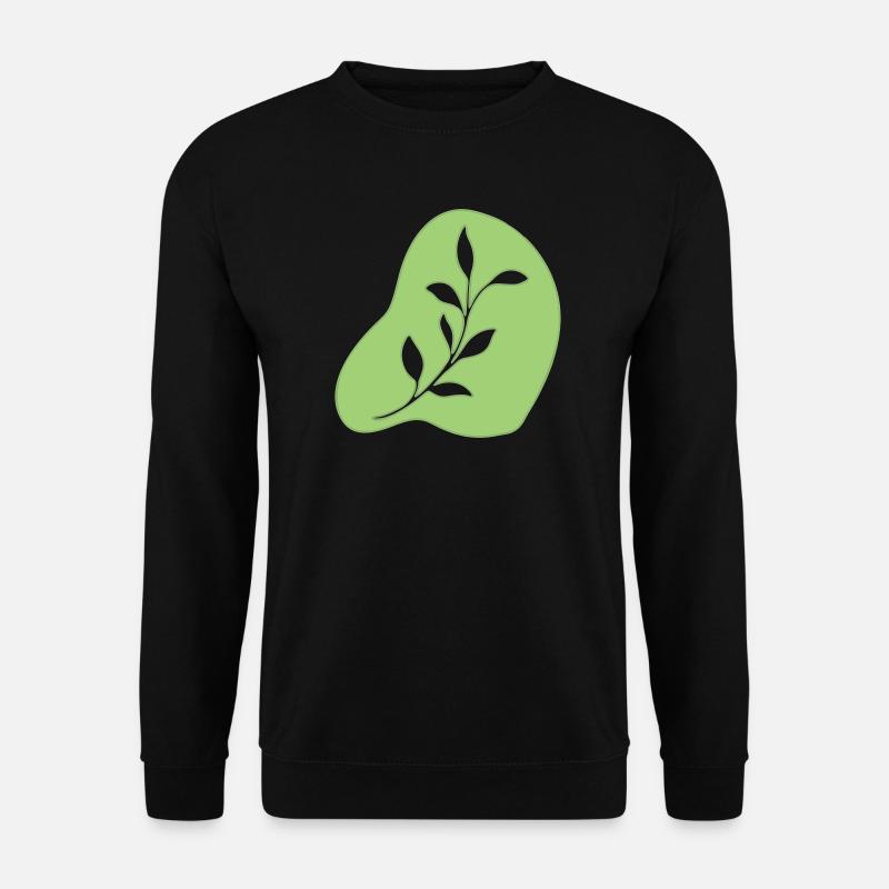 Blätter - Unisex Pullover - Schwarz