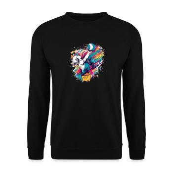 Volley-ball - Sweat-shirt Unisexe - noir - Devant - Alina (178cm) & Michal (187cm)