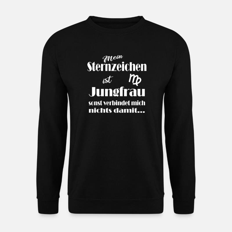 Sternzeichen Jungfrau - Unisex Pullover - Schwarz