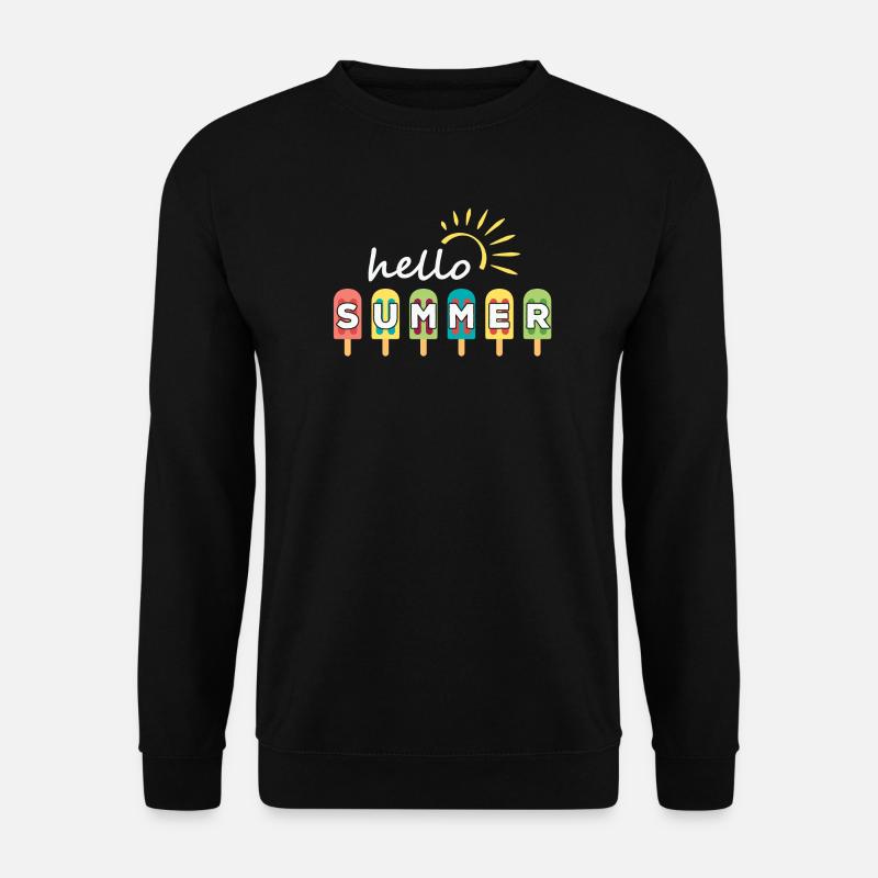 Sommer, hallo Sommer, Sommerferien - Unisex Pullover - Schwarz