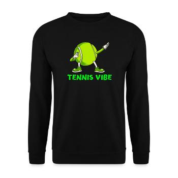 tennis, balle de tennis, fan de tennis - Sweat-shirt Unisexe - noir - Devant - Alina (178cm) & Michal (187cm)