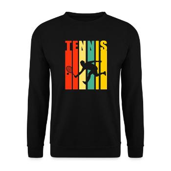 tennis, fan de tennis, jouer au tennis - Sweat-shirt Unisexe - noir - Devant - Alina (178cm) & Michal (187cm)