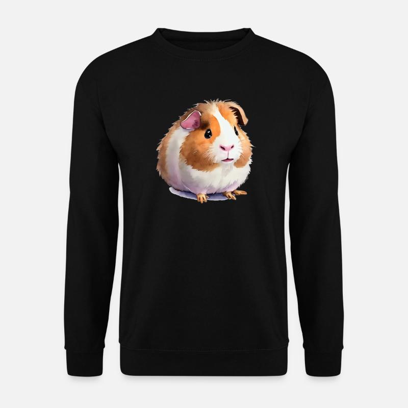 cute guinea pig - Unisex Sweatshirt - black