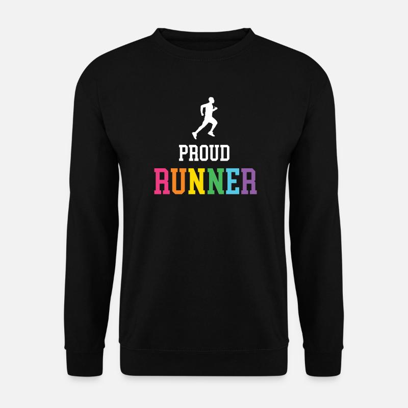 Stolze LGBT-Läuferin - Unisex Pullover - Schwarz