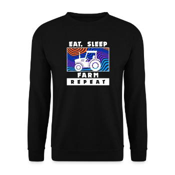 Déclaration du tracteur Agriculteur Agriculture Ferme - Sweat-shirt Unisexe - noir - Devant - Alina (178cm) & Michal (187cm)