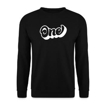 One 1st Birthday Kids Boys Girls 1 Year Old - Unisex Sweatshirt - black - Front - Alina (178cm) & Michal (187cm)