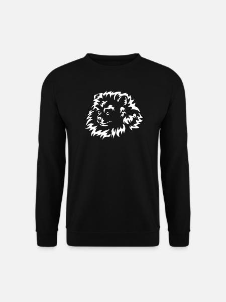 Miniature Spitz Head "Black Edition" - Unisex Sweatshirt - black