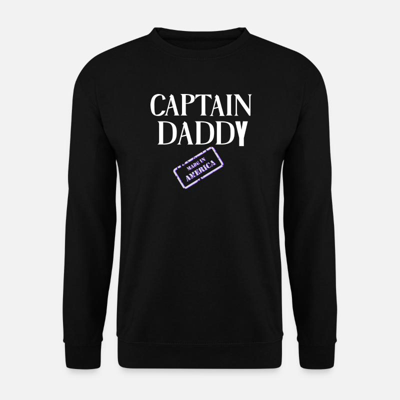 Captain Daddy Made in America - Unisex Sweatshirt - black