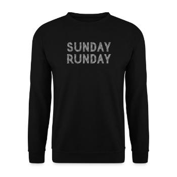 Course du dimanche - Sweat-shirt Unisexe - noir - Devant - Alina (178cm) & Michal (187cm)