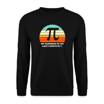 pi, maths, mathématiques - Sweat-shirt Unisexe - noir - Devant - Alina (178cm) & Michal (187cm)