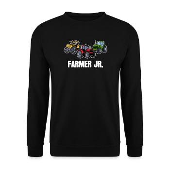 Déclaration de tracteur Jeune agriculteur Machines agricoles Agriculture agricole - Sweat-shirt Unisexe - noir - Devant - Alina (178cm) & Michal (187cm)