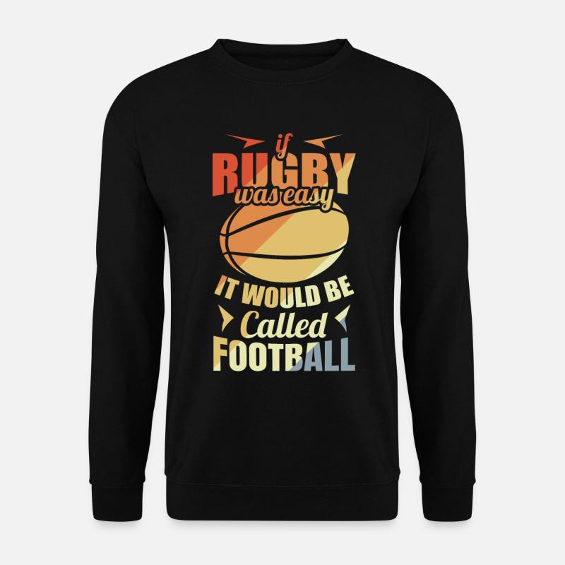 Rugbyspieler Witz - Unisex Pullover - Schwarz