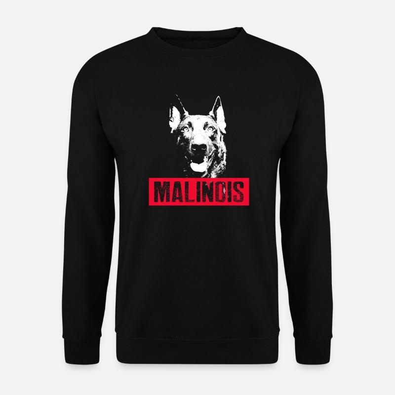 Malinois Hunde Motiv - Unisex Pullover - Schwarz