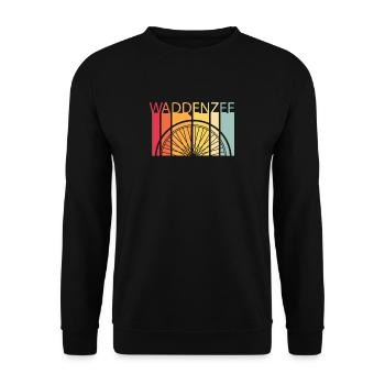 Waddenzee 1 - Unisex Sweatshirt - black - Front - Alina (178cm) & Michal (187cm)