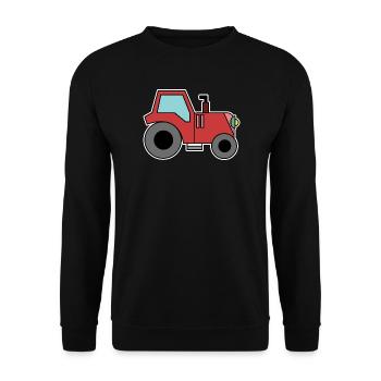 Country Life Tractor Farm Motor Vehicle Farmer - Unisex Sweatshirt - black - Front - Alina (178cm) & Michal (187cm)