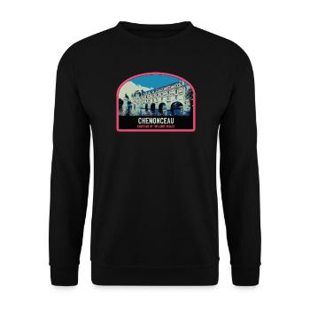 Château de Chenonceau, Loire Valley, France - Unisex Sweatshirt - black - Front - Alina (178cm) & Michal (187cm)