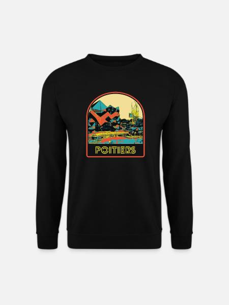 Futuroscope illustration escutcheon, Poitiers France - Unisex Sweatshirt - black